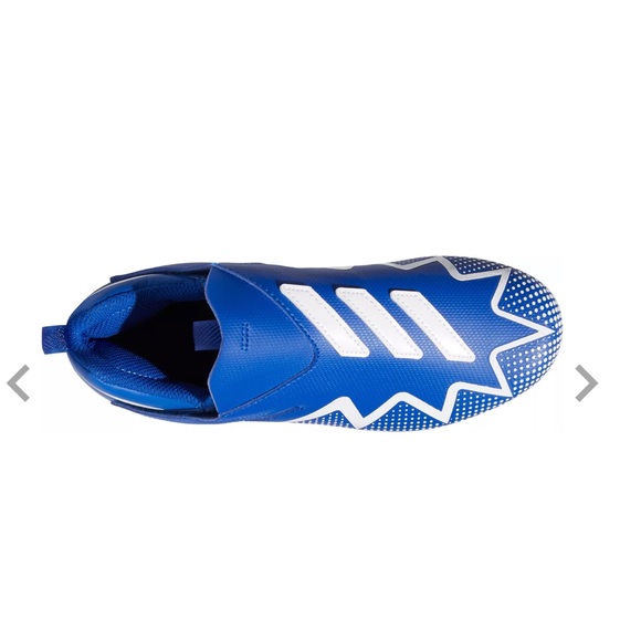 adidas Kids' Freak Spark Team Football Cleats.  Very good condition. Blue/white - Picture 4 of 5